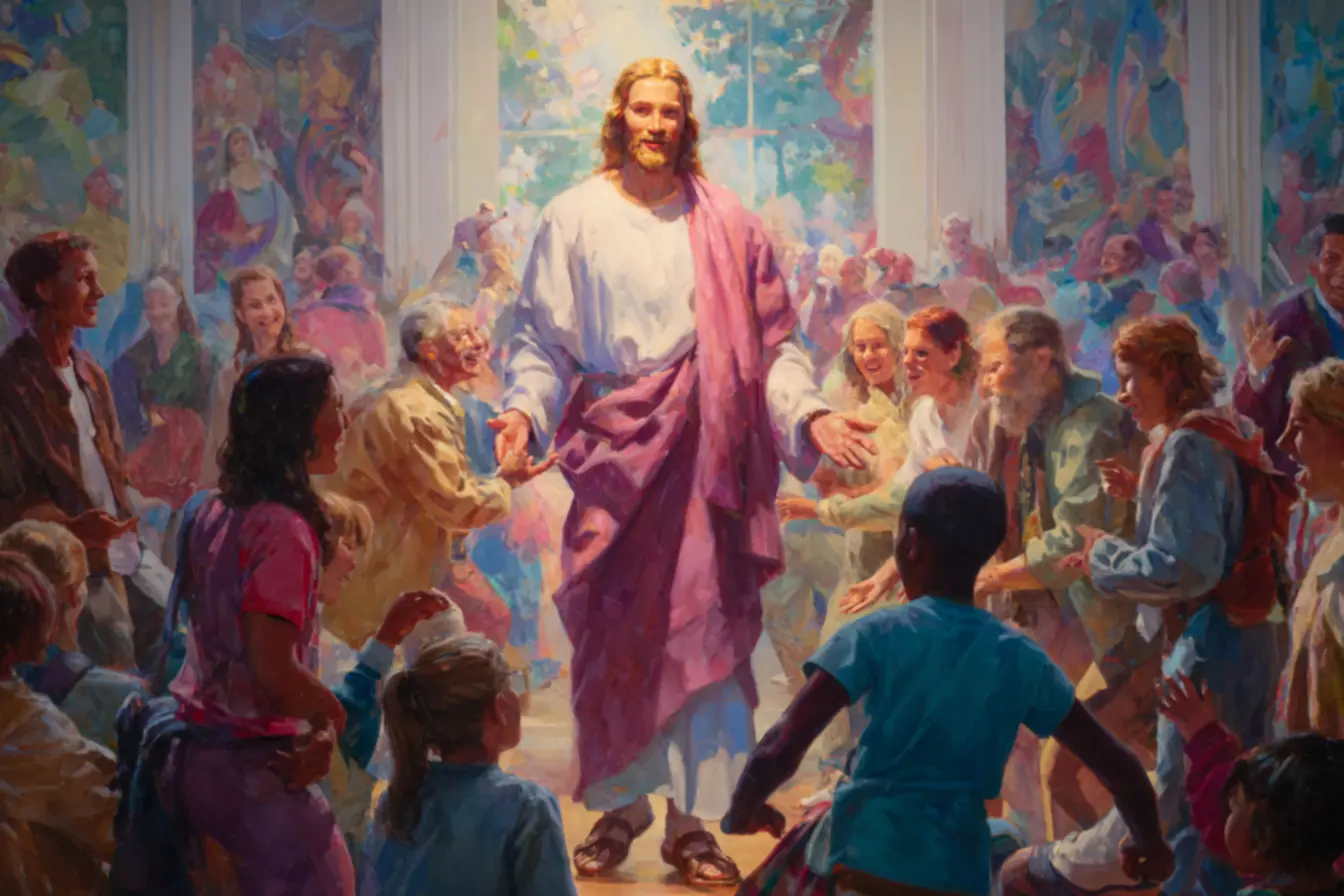 Imagem exemplificando um aplicativo educativo sobre santos