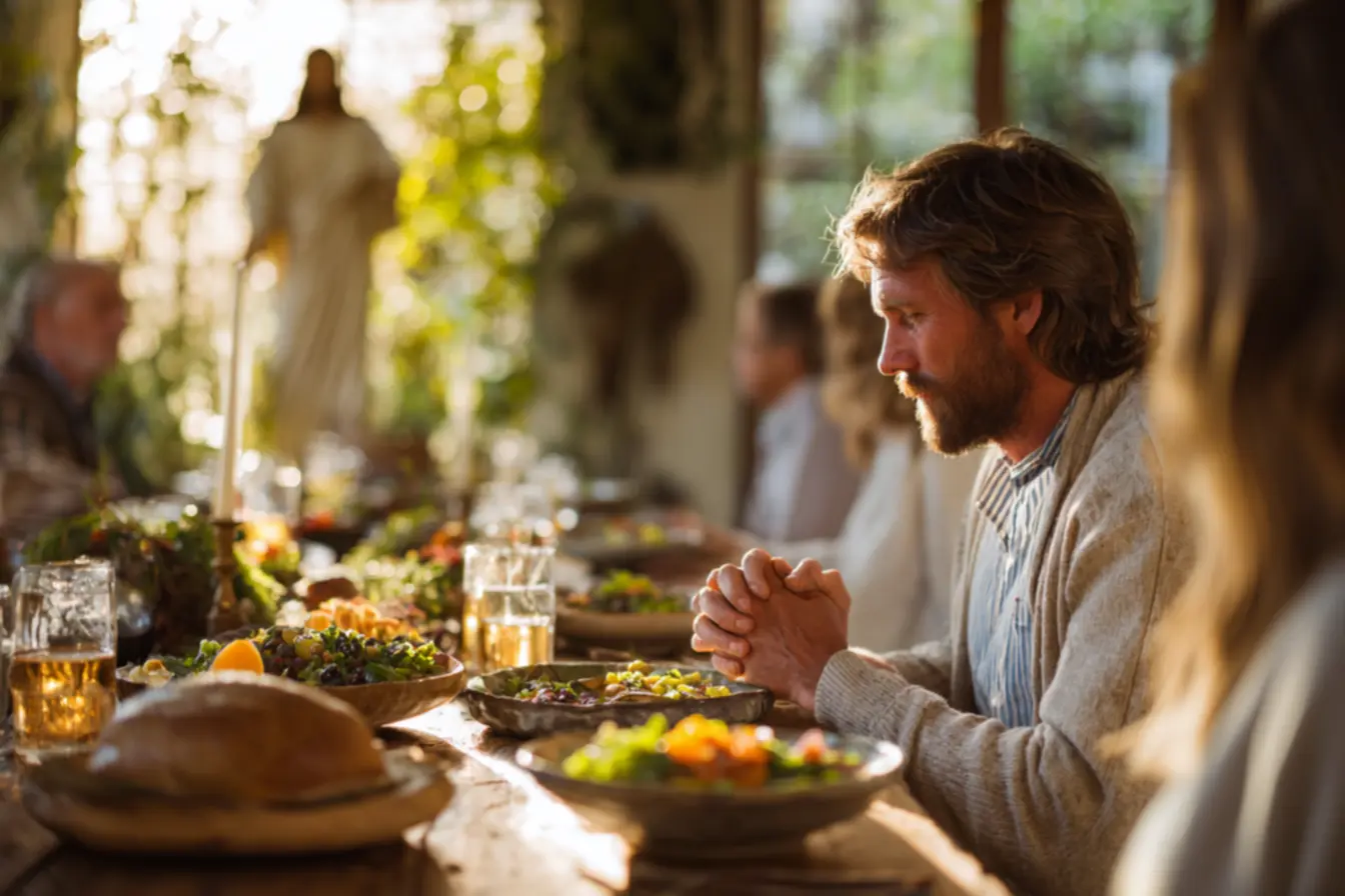Oração antes da refeição católica