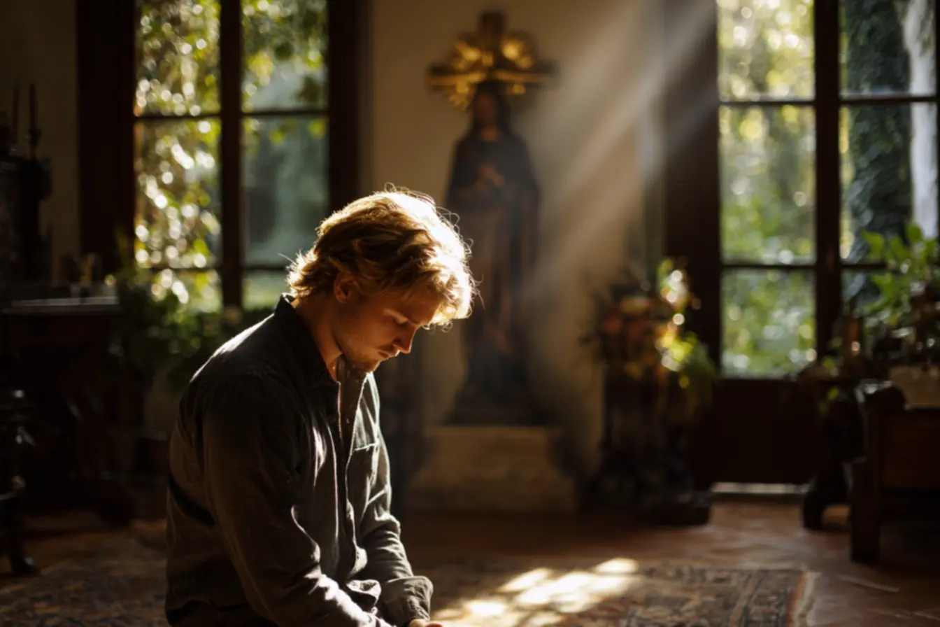 Imagem sobre oração e paz