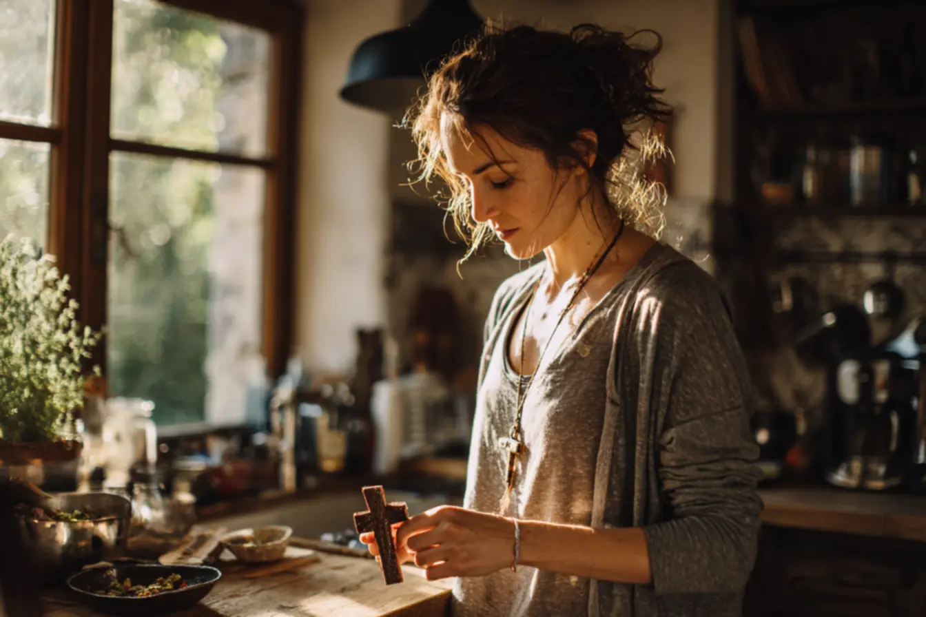 Objetos de fé em uma loja católica