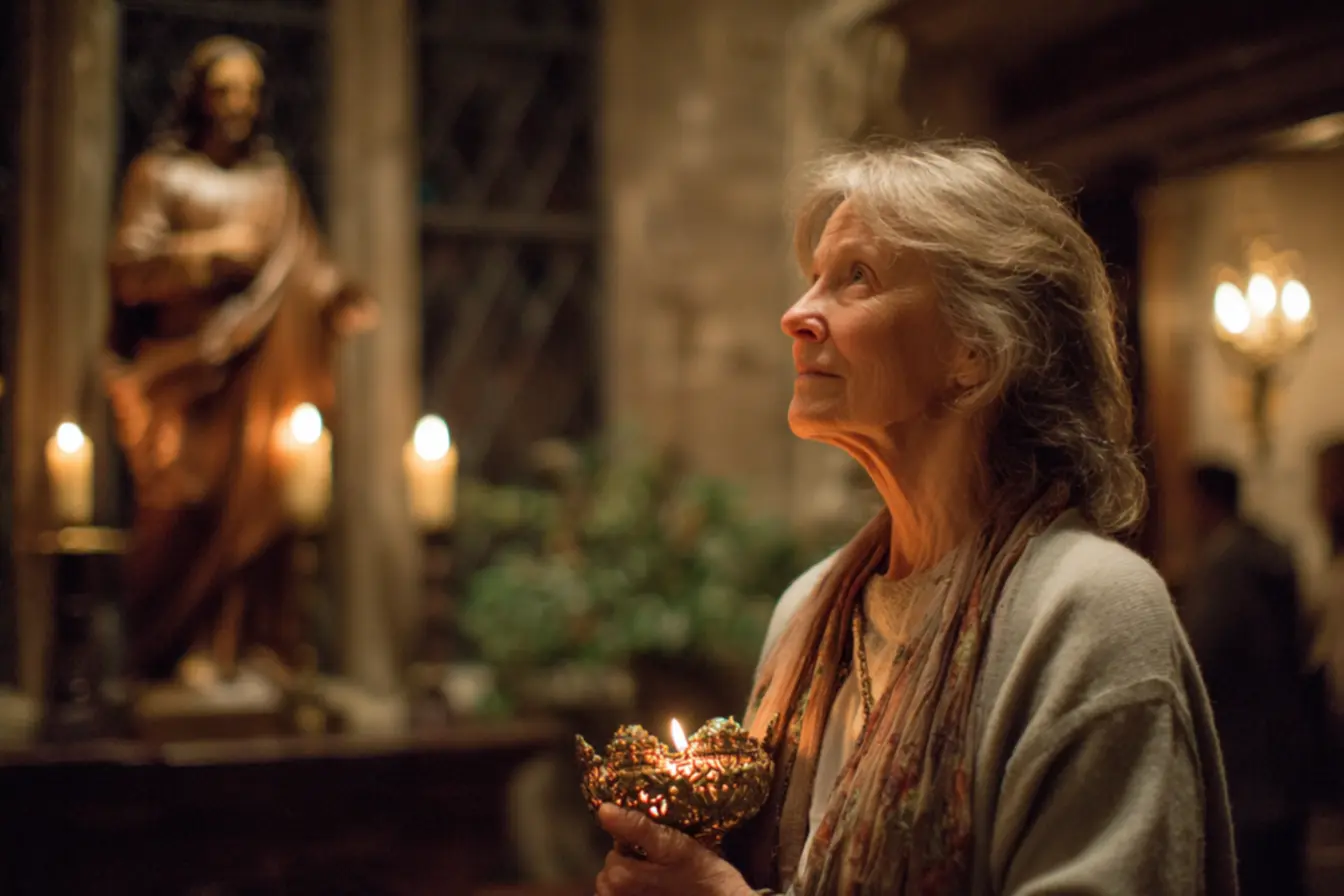 Relicário usado por devotos