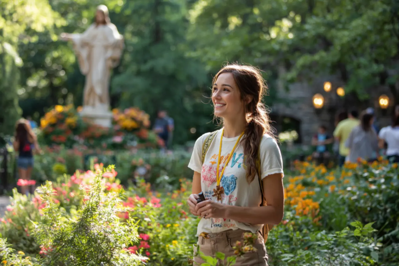 Camiseta com a frase é lindo ser católico