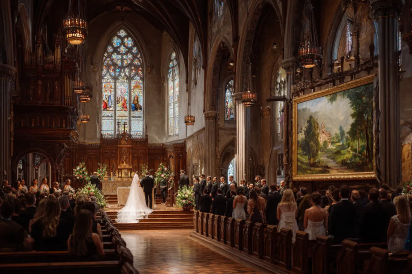 Decoração da cerimônia de casamento