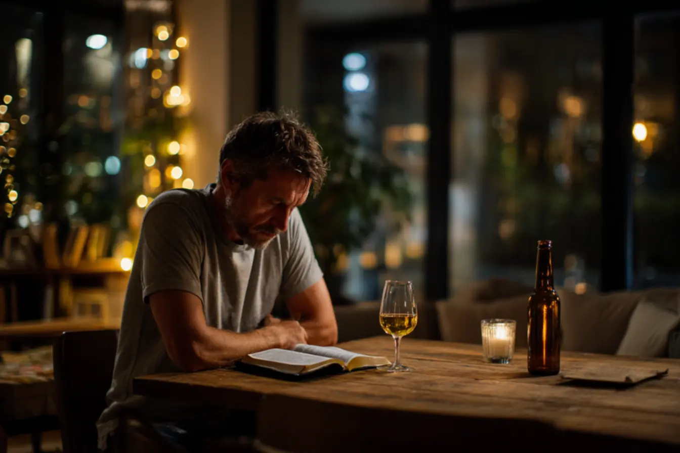 Cena simbólica do que a bíblia diz sobre bebida alcoólica na Última Ceia e na Eucaristia