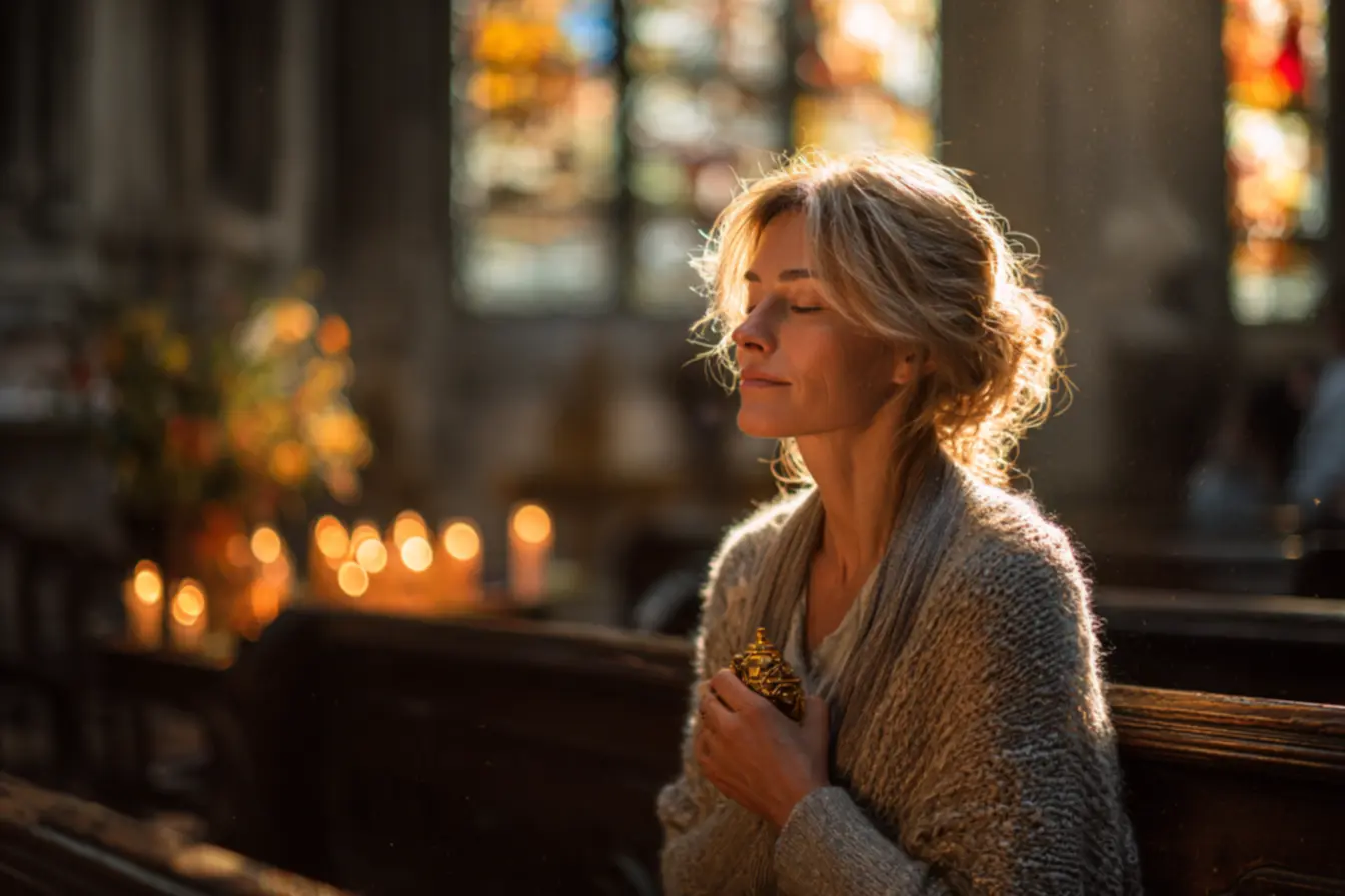 Relicários católicos representando a comunhão dos santos em comunidade