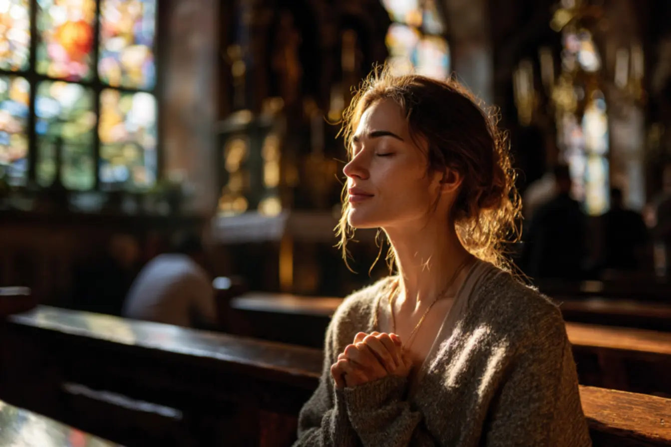 Representação dos santos católicos como exemplos de fé e santidade