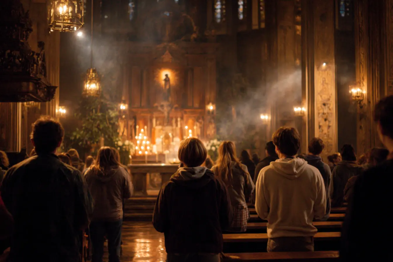 Incenso simbolizando transformação na Igreja