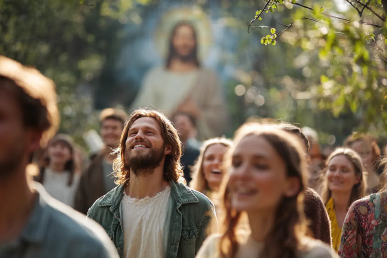Momento de oração durante o tráfego