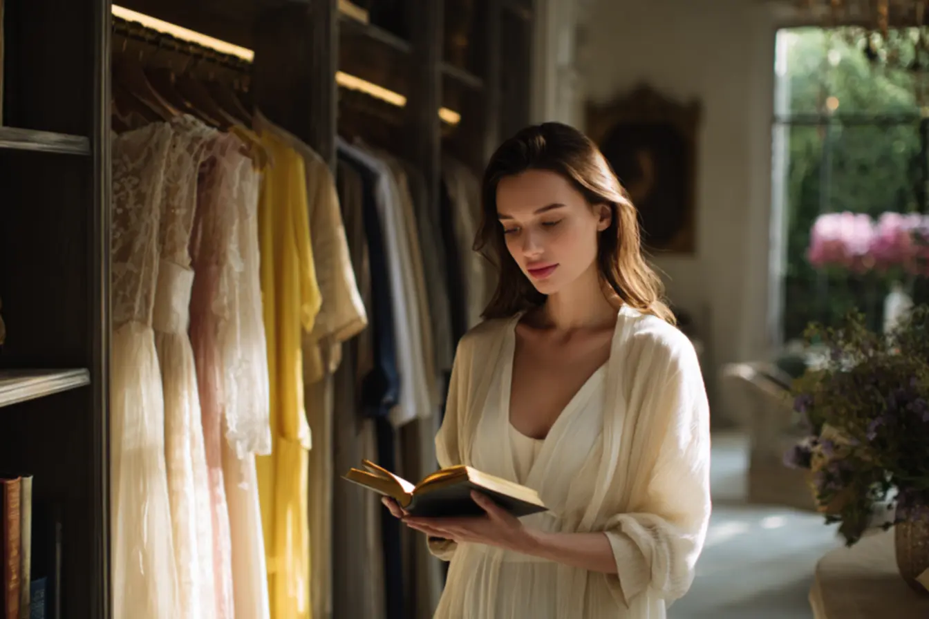 Momento de oração enquanto se arruma