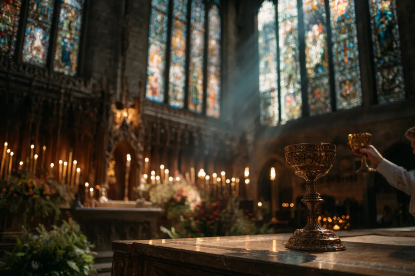 Momento de reflexão durante a Missa