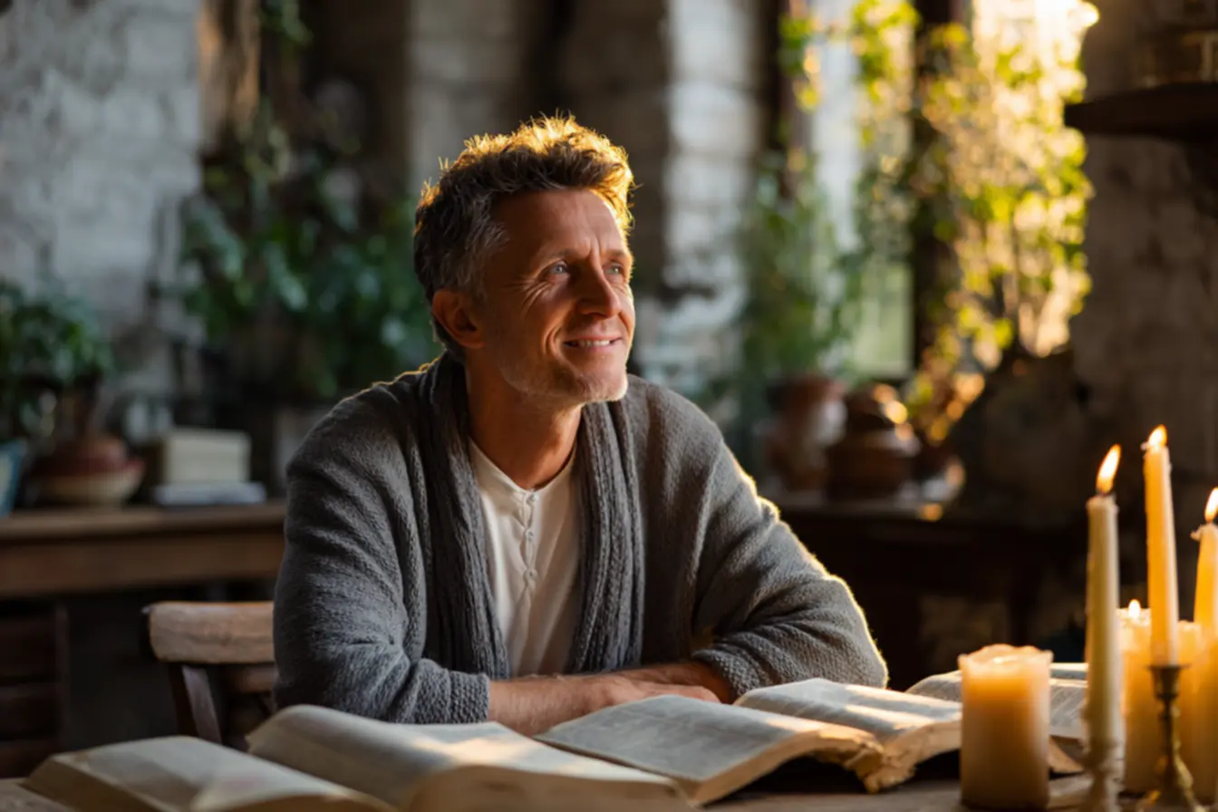 Imagem de uma pessoa lendo a Bíblia